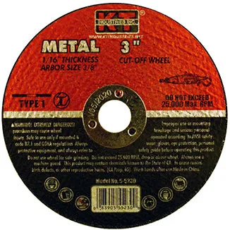 K-T Industries Cutting Wheel 3" X 1/16" X 3/8"