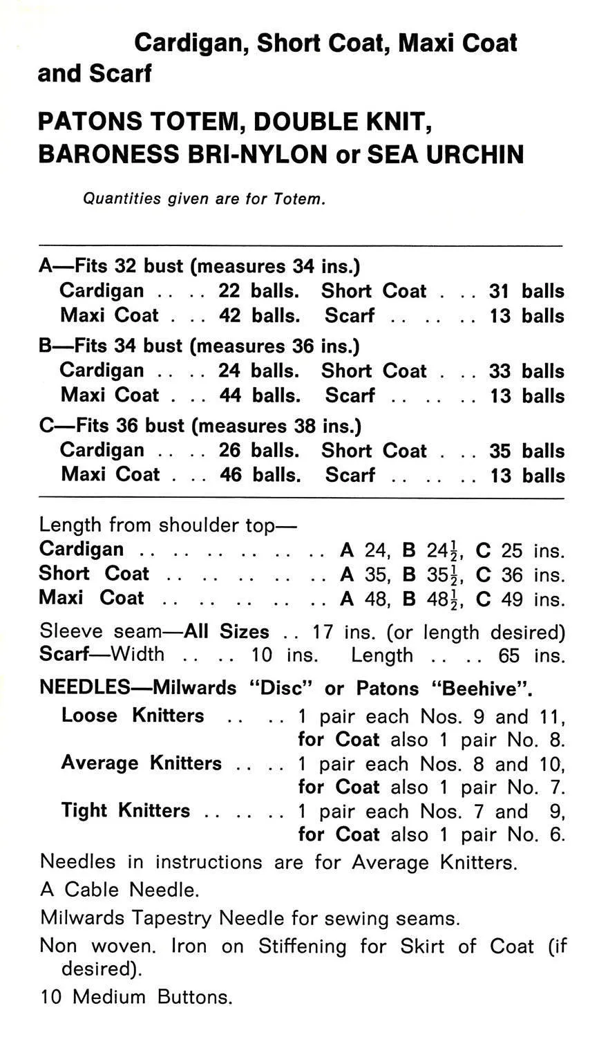 Knitted Coat and Scarf Pattern, Ladies Cabled Coat, Instant Download