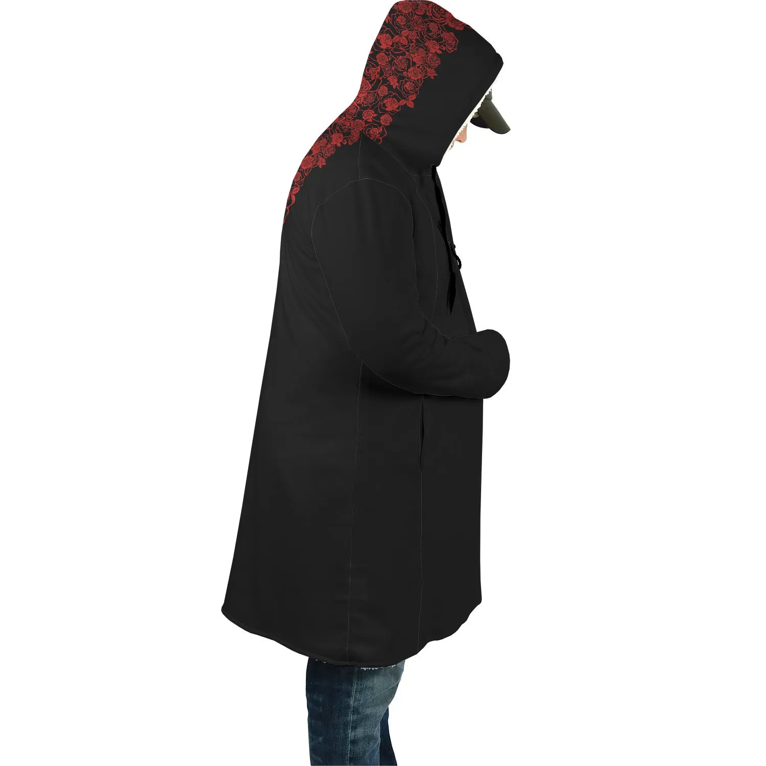 Lee's Excellent Hooded Coat - Red Roses