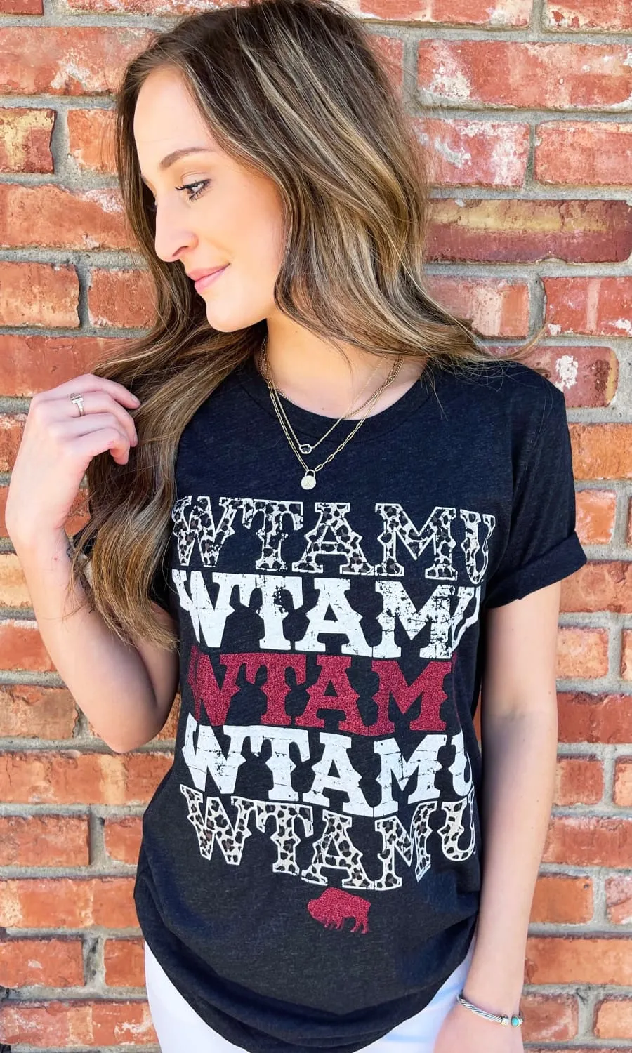 Leopard WTAMU Tee by Texas True Threads