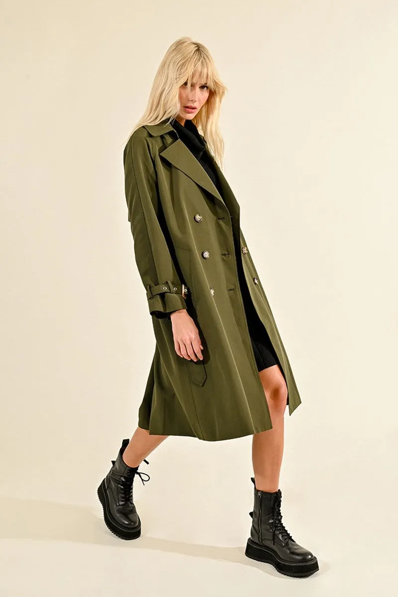 Lili Sidonio Khaki Trench Coat