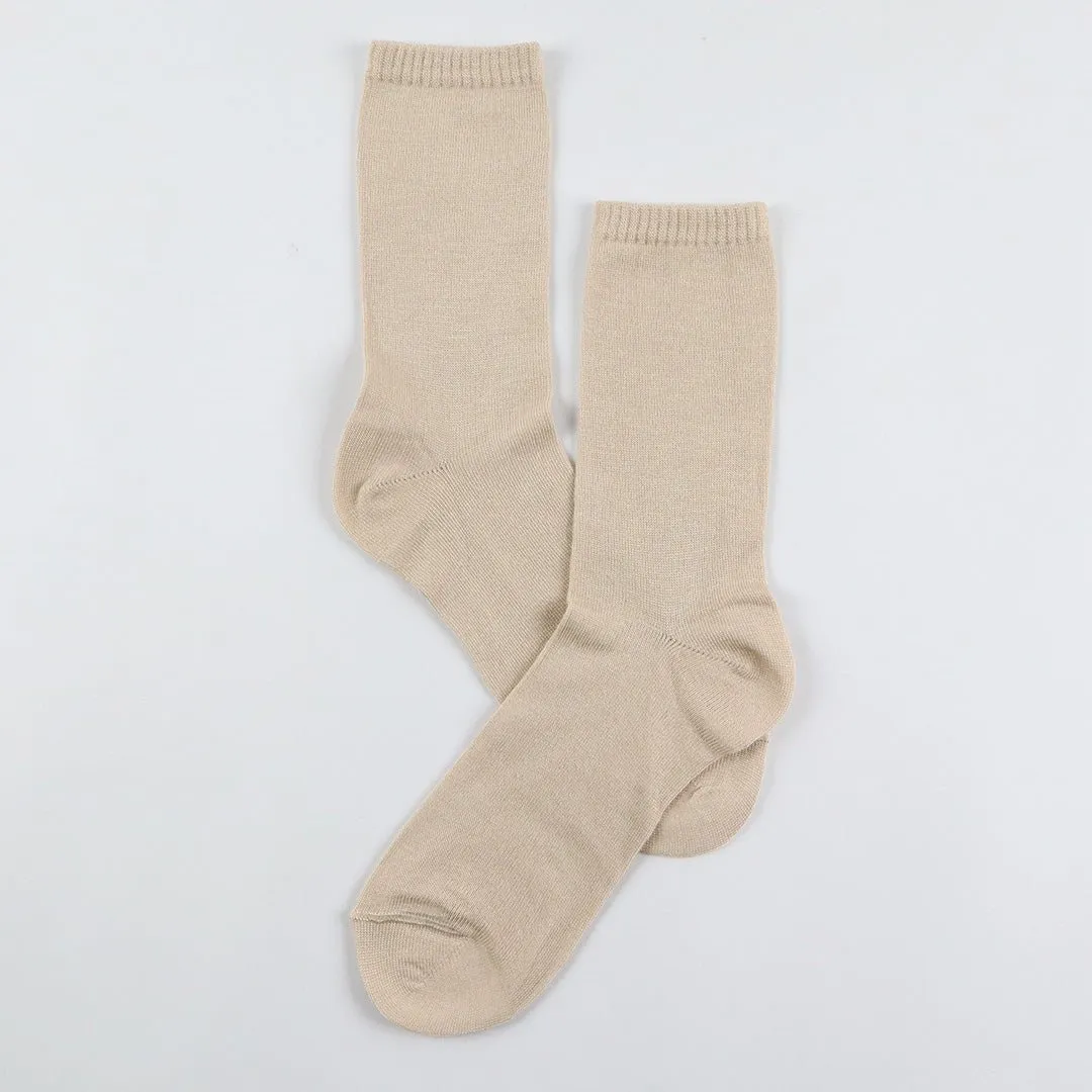 Lot de Paires de Chaussettes Femme Simple Couleur Unie