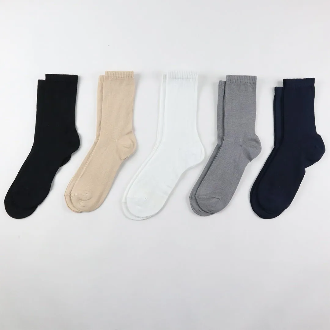 Lot de Paires de Chaussettes Femme Simple Couleur Unie