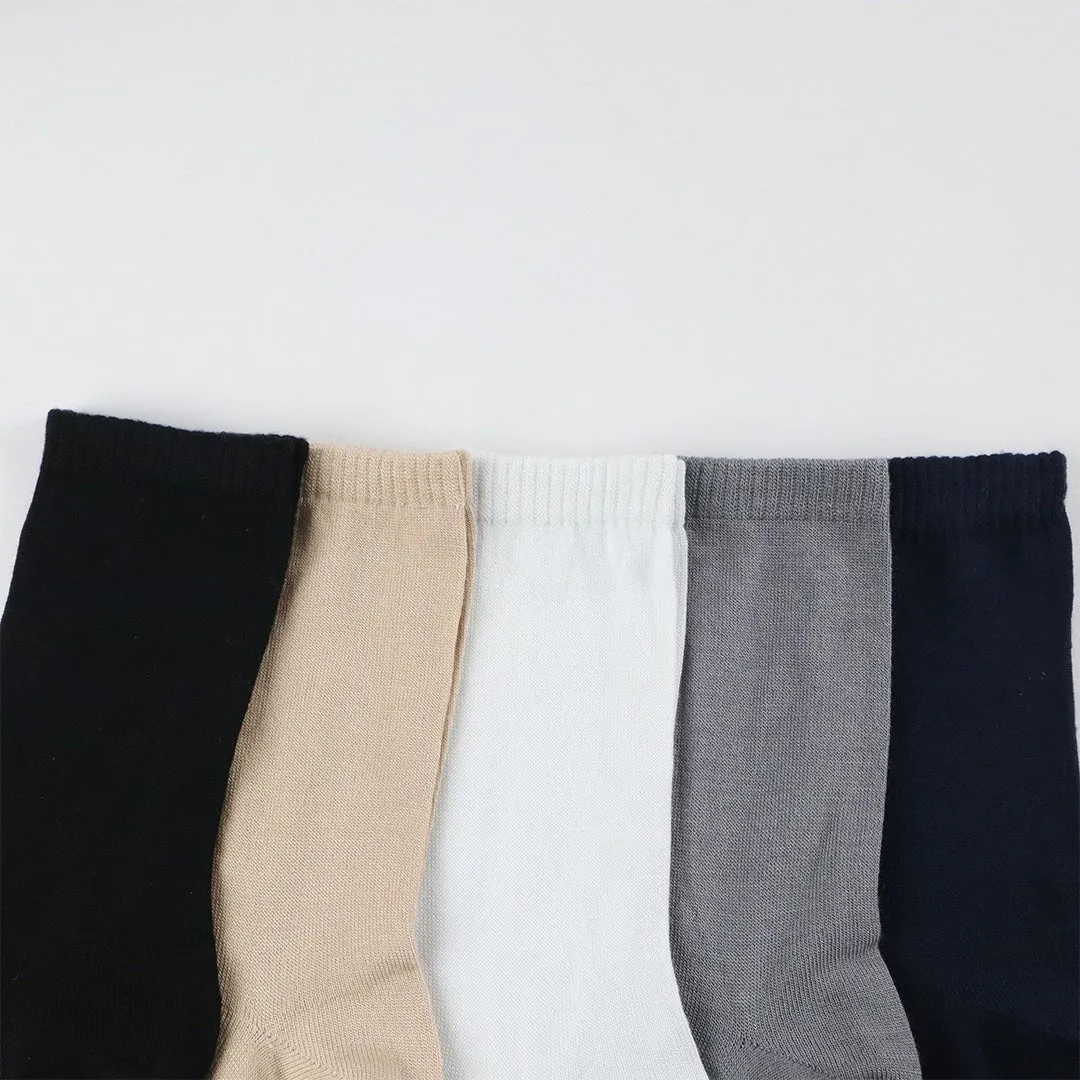 Lot de Paires de Chaussettes Femme Simple Couleur Unie