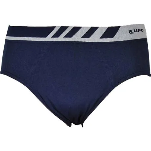 Lupo Seamless Microfiber Brief Underwear Navy Blue 691-2 Size L