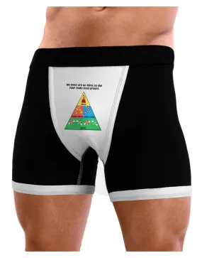 Main Food Groups of an Elf - Christmas Mens Boxer Brief Underwear