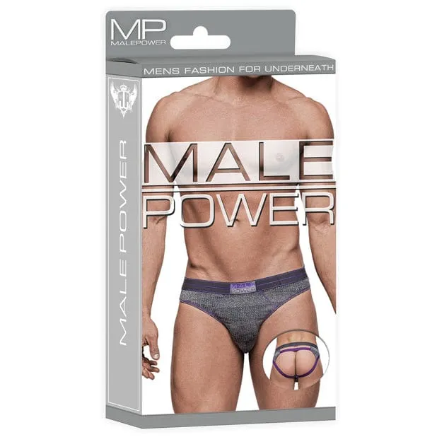 Male Power - Heather Haze CutoutJock Underwear