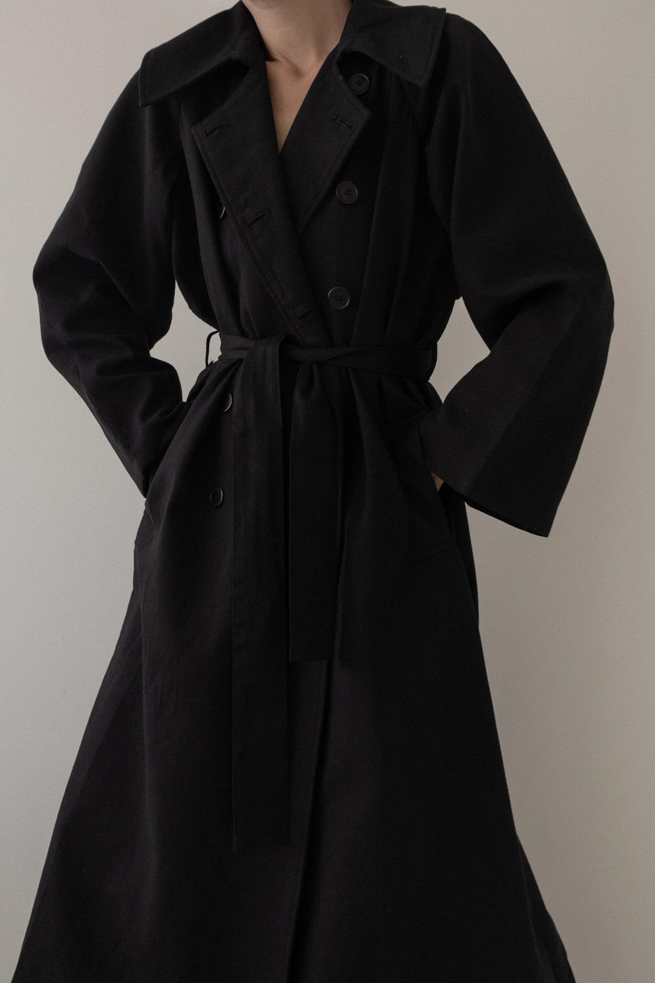 Marin Trench Coat - Black