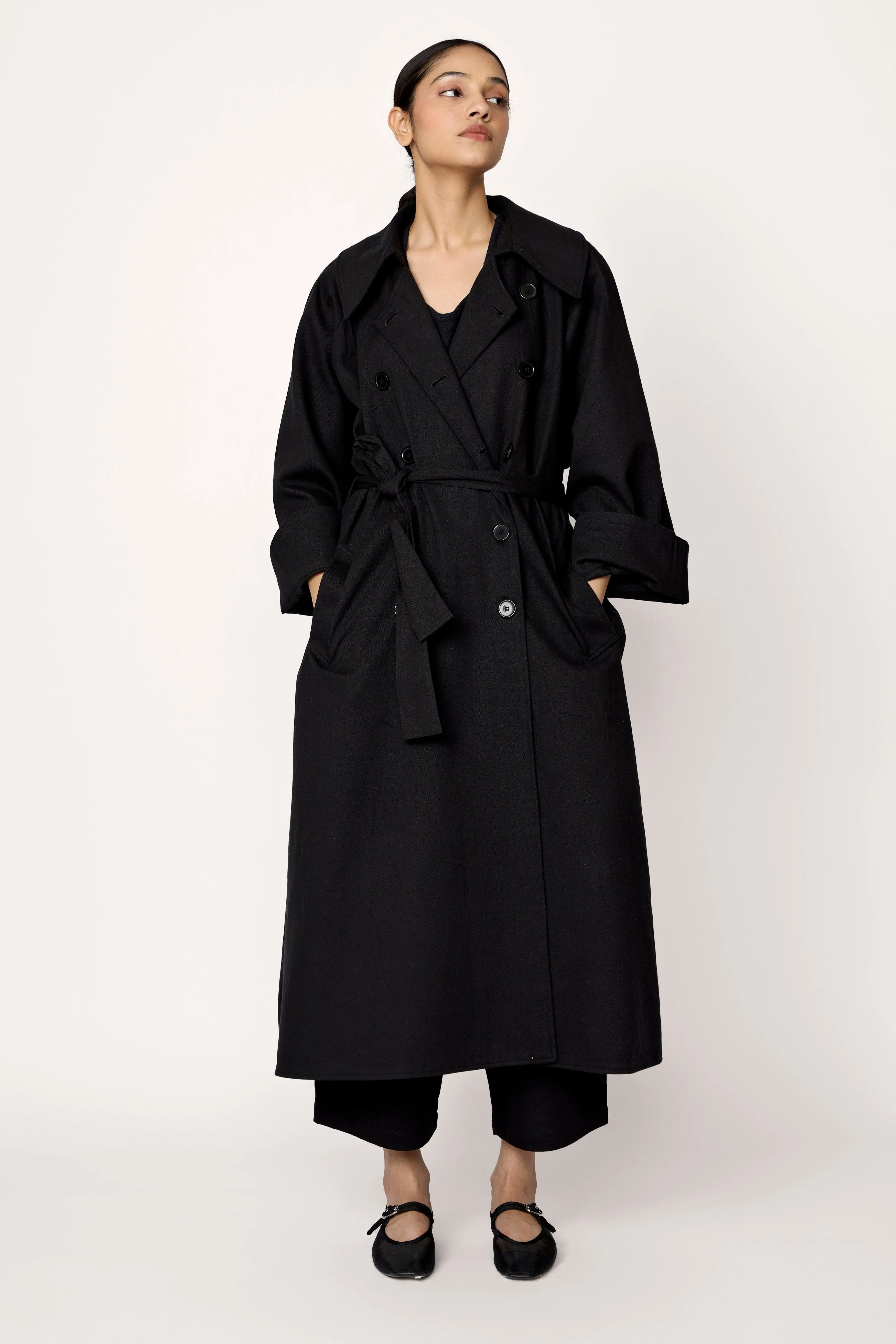 Marin Trench Coat - Black