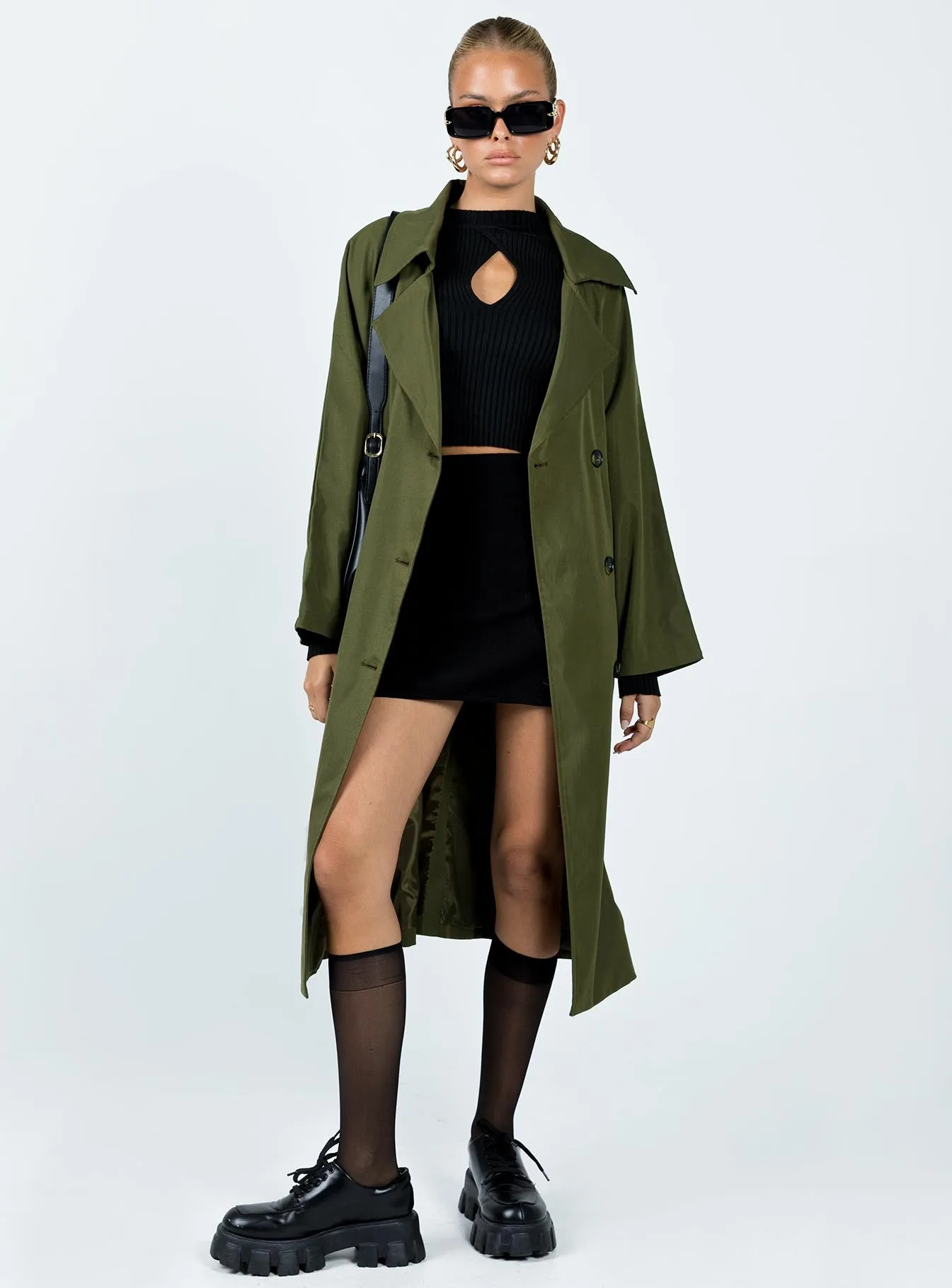 Meiko Trench Coat Khaki