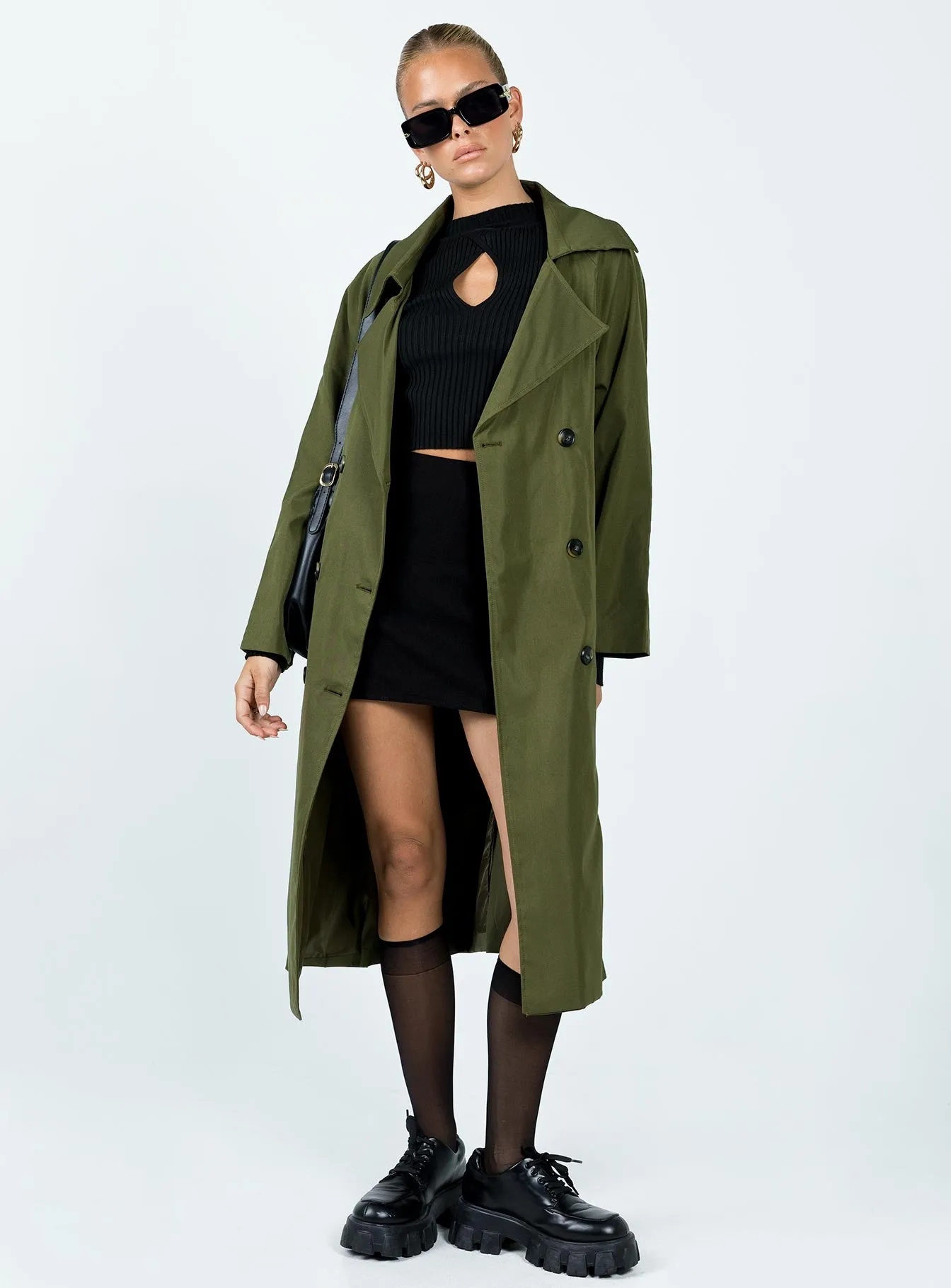 Meiko Trench Coat Khaki