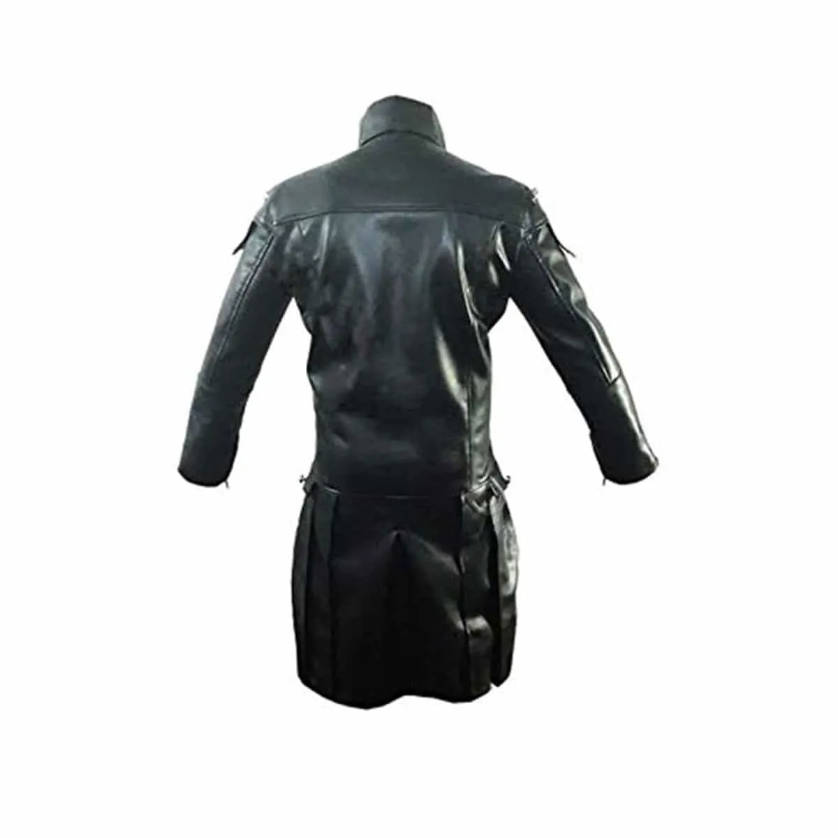 Men Black Leather Goth Matrix Trench Coat Steampunk Gothic Van Helsing- T20