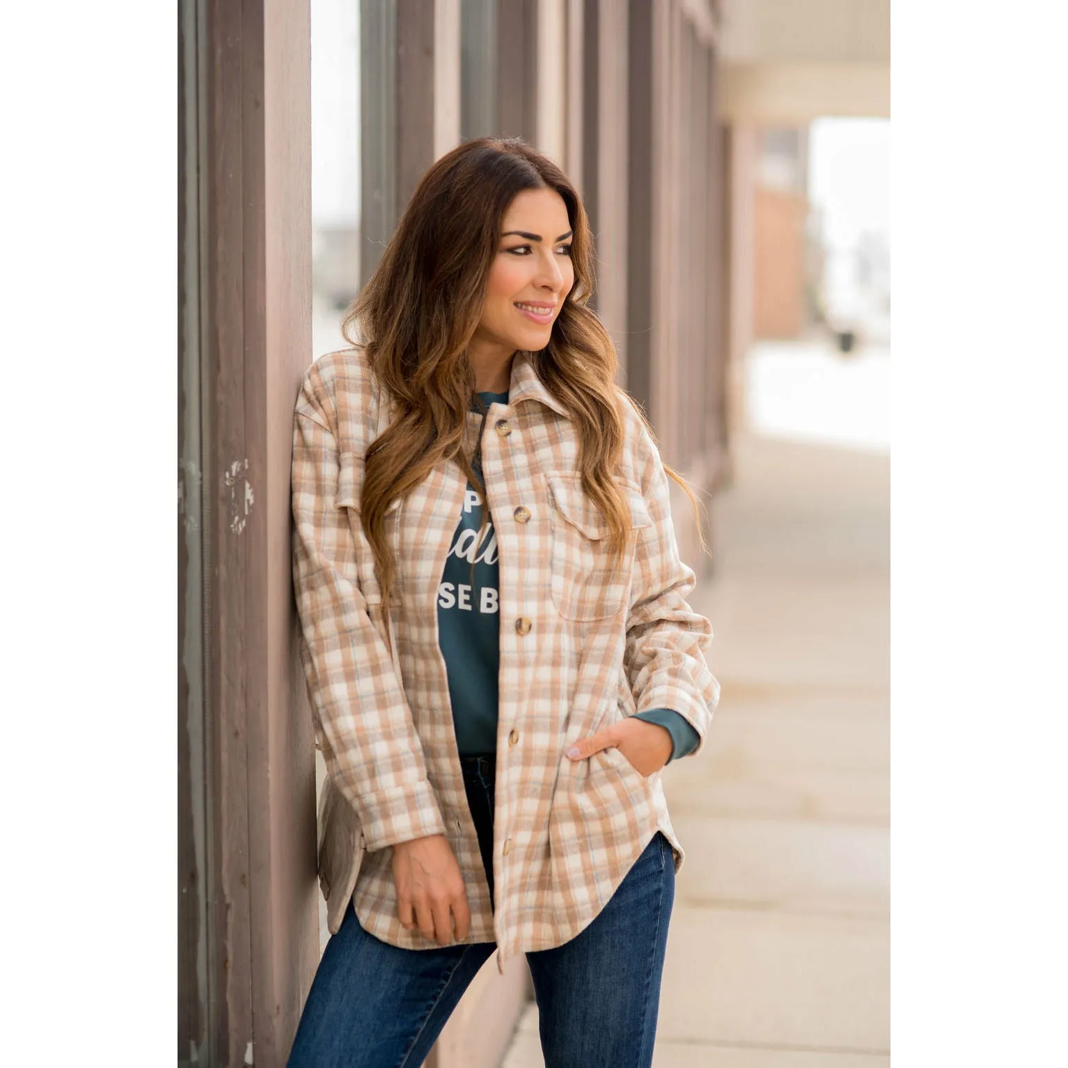 Mini Square Plaid Shacket