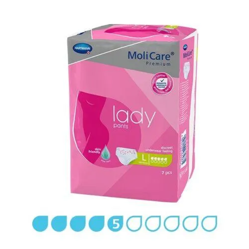 MoliCare Premium Lady Pants (5 Drops) - Large - Pack of 7