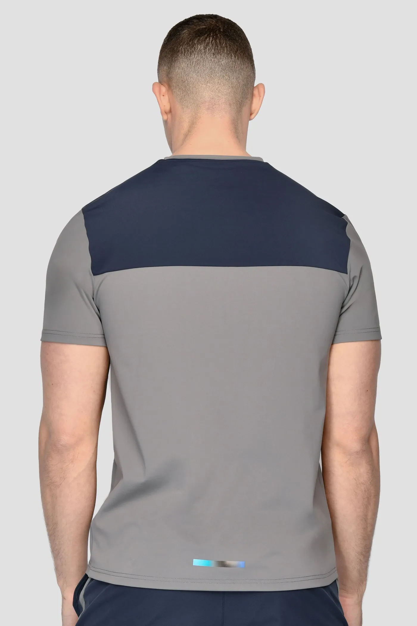 Montirex MTX Run T Shirt - Grey / Navy