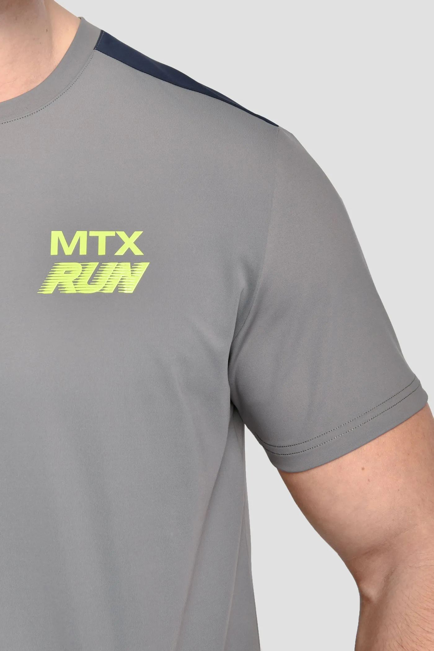 Montirex MTX Run T Shirt - Grey / Navy