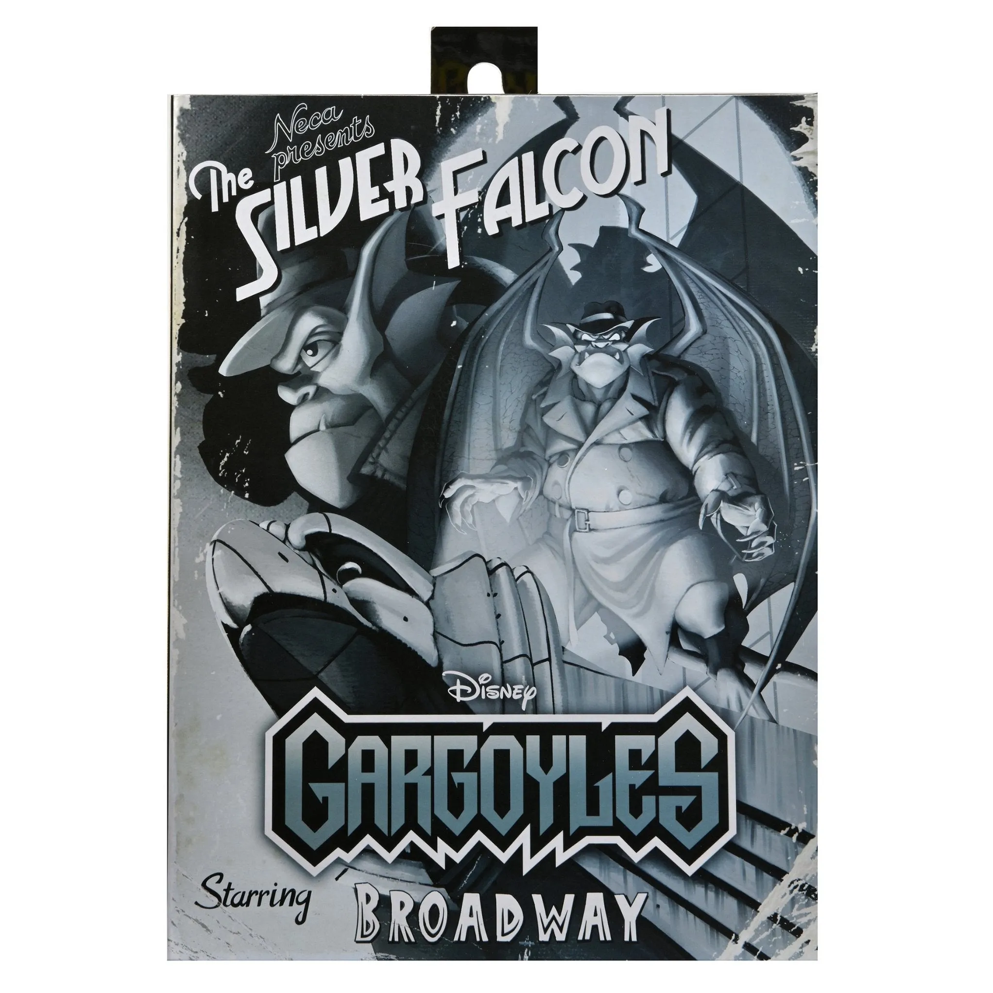 NECA Gargoyles Ultimate “Silver Falcon” Detective Broadway (w/Closed Wings)