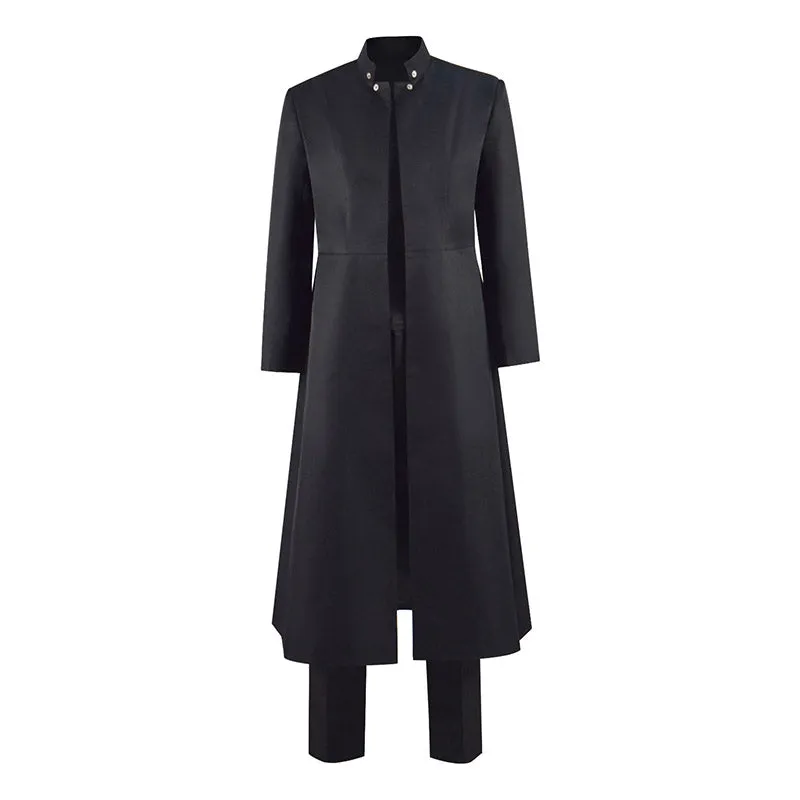 Neo Cosplay The Matrix: Resurrections Costume Black Trench Coat