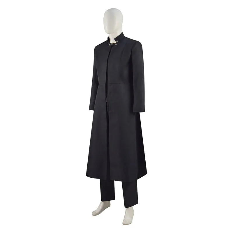 Neo Cosplay The Matrix: Resurrections Costume Black Trench Coat