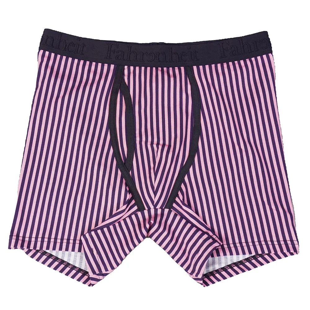 Newman Boxer Brief | Vertical Stripe Pink/Navy