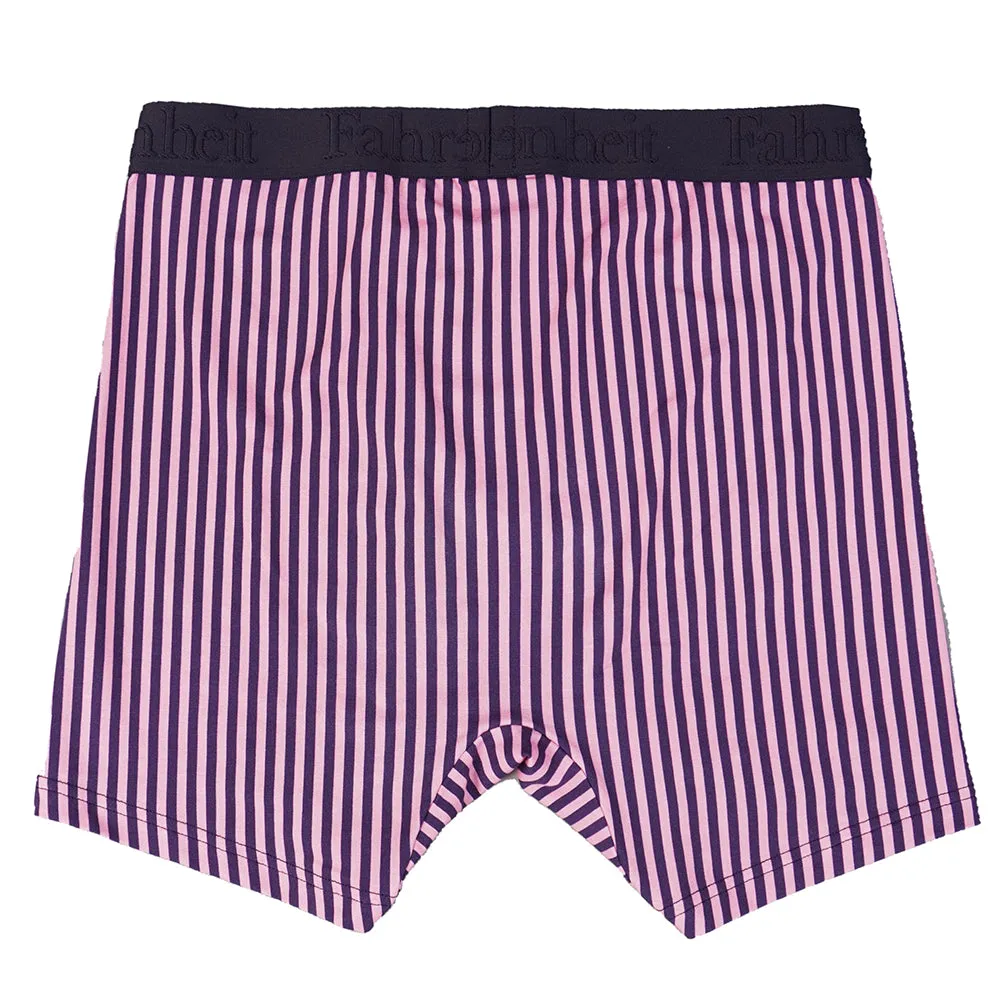 Newman Boxer Brief | Vertical Stripe Pink/Navy