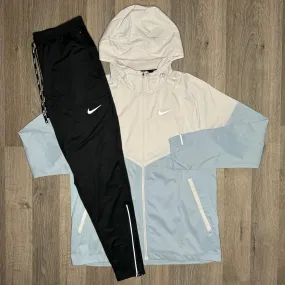 Nike Windrunner & Phenom Set - Jacket & Bottoms - Platinum / Black