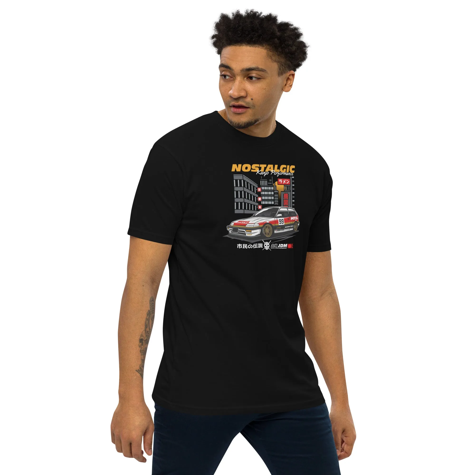 Nostalgic Kanjo Performance Premium Heavyweight Car Culture T-Shirt