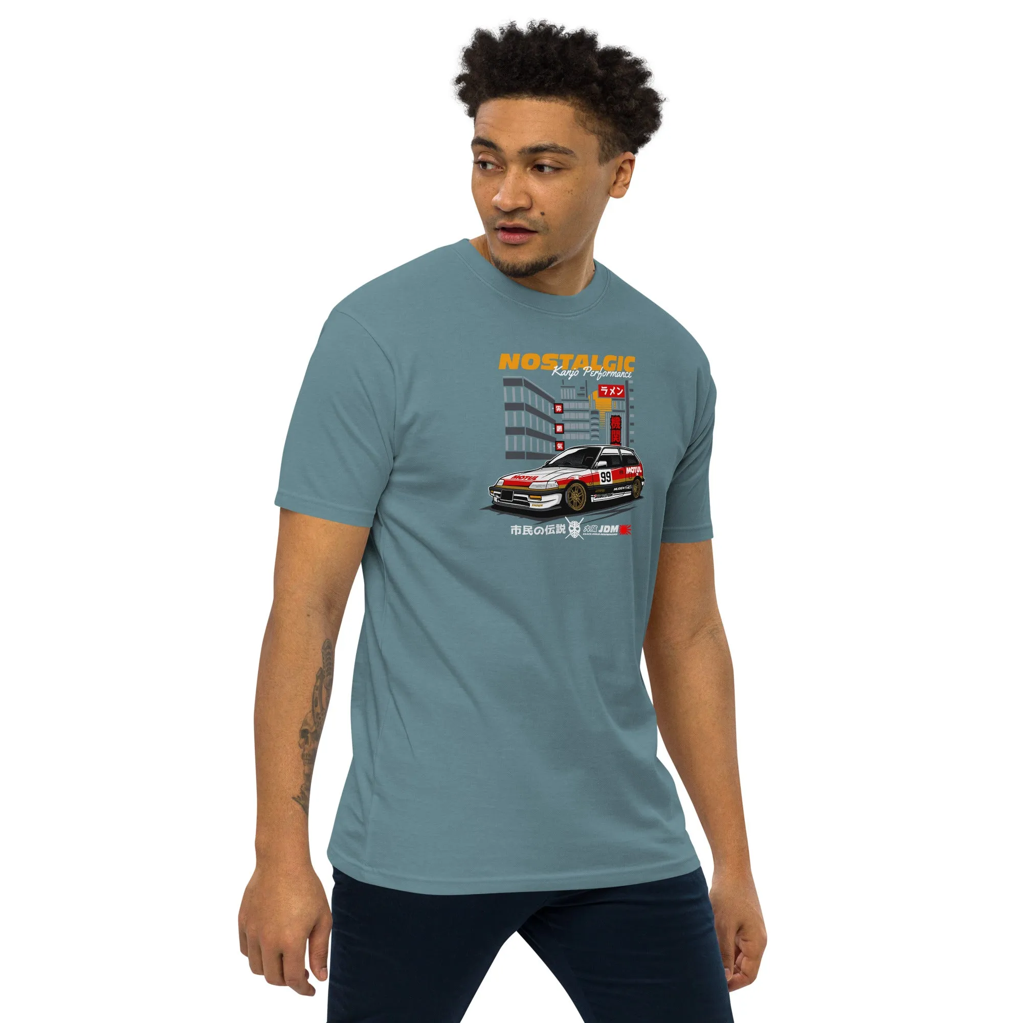 Nostalgic Kanjo Performance Premium Heavyweight Car Culture T-Shirt