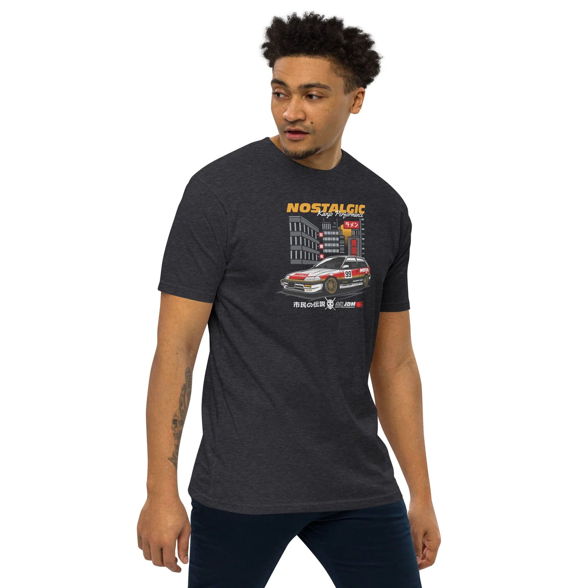 Nostalgic Kanjo Performance Premium Heavyweight Car Culture T-Shirt