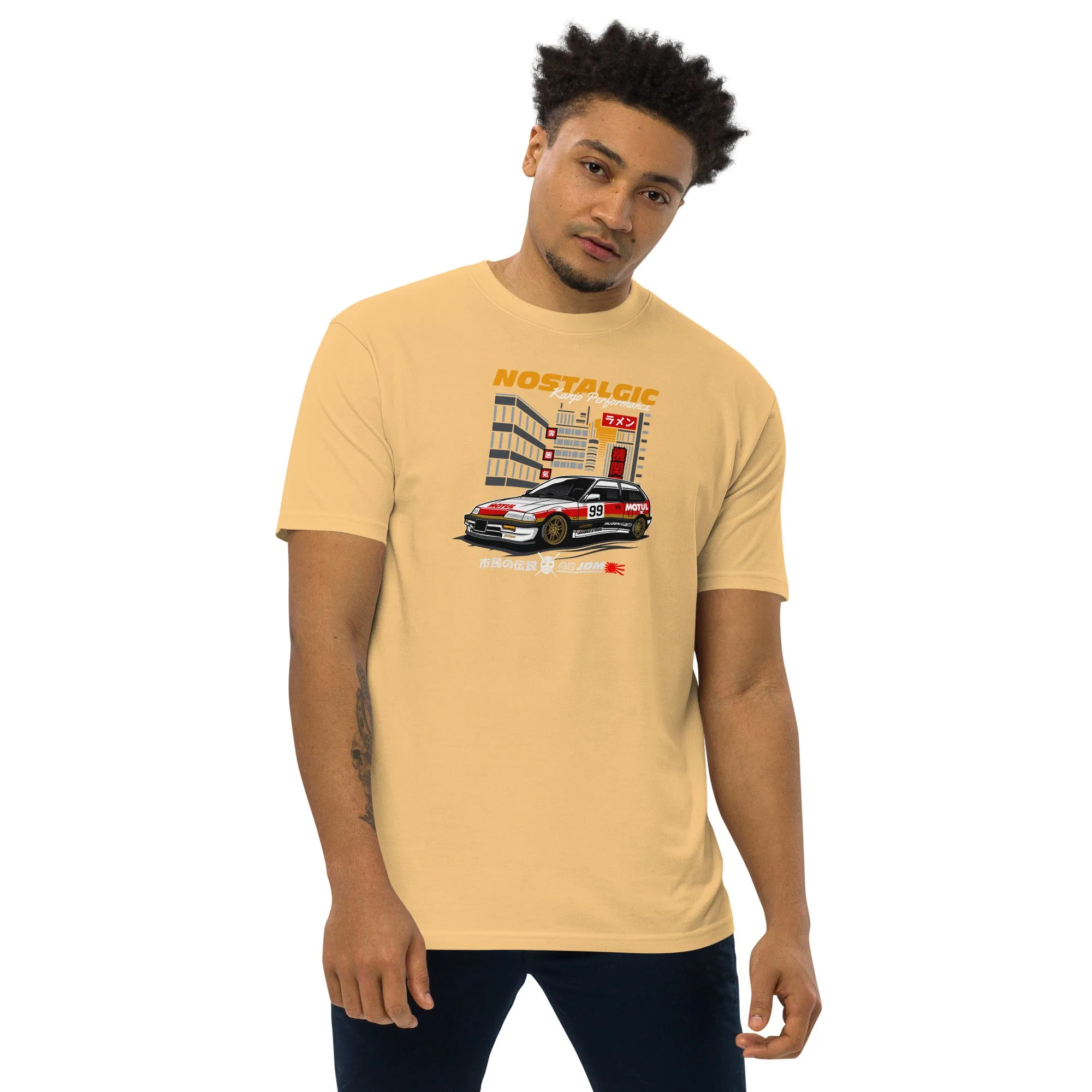 Nostalgic Kanjo Performance Premium Heavyweight Car Culture T-Shirt