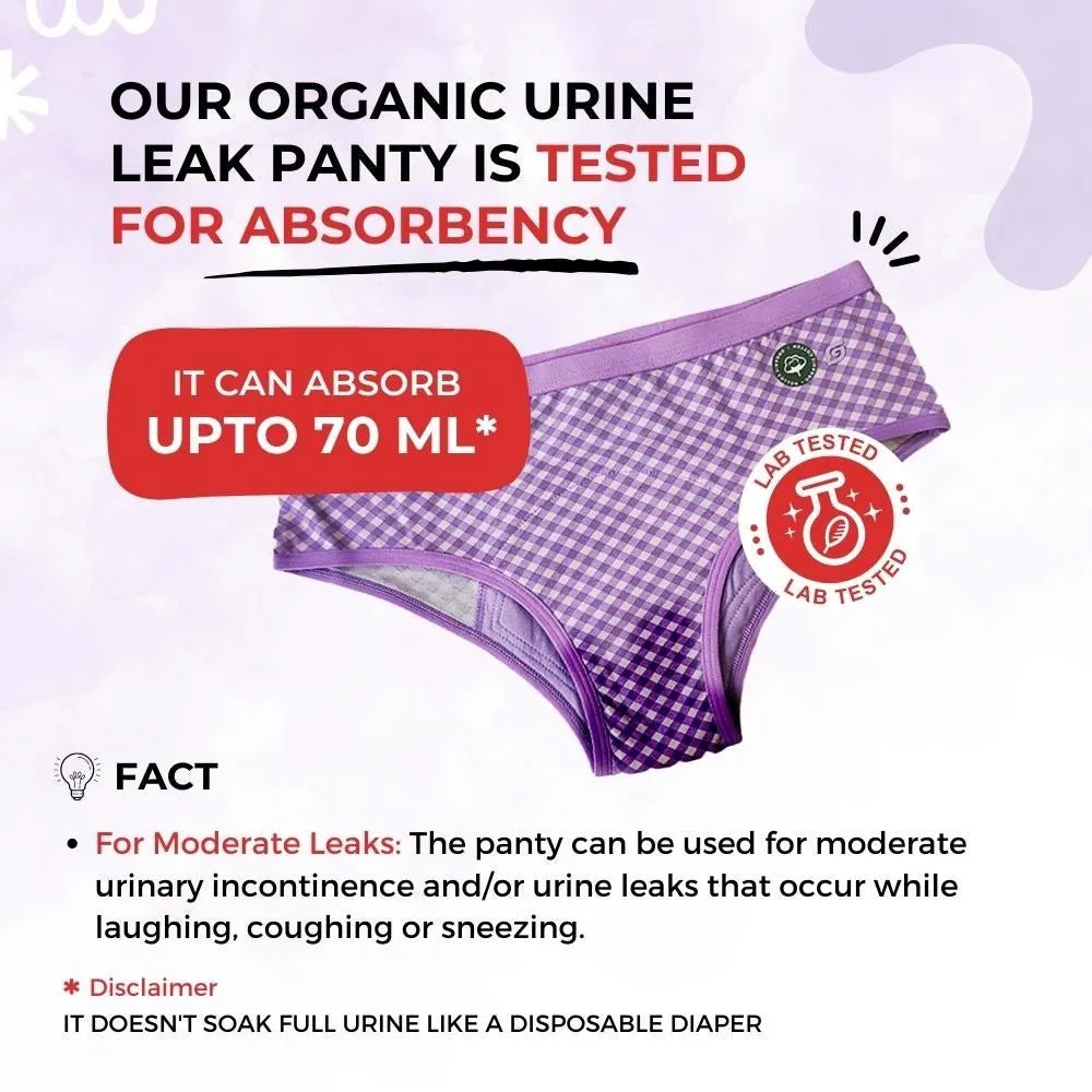 Organic Reusable Incontinence Leak-Proof Underwear For Women