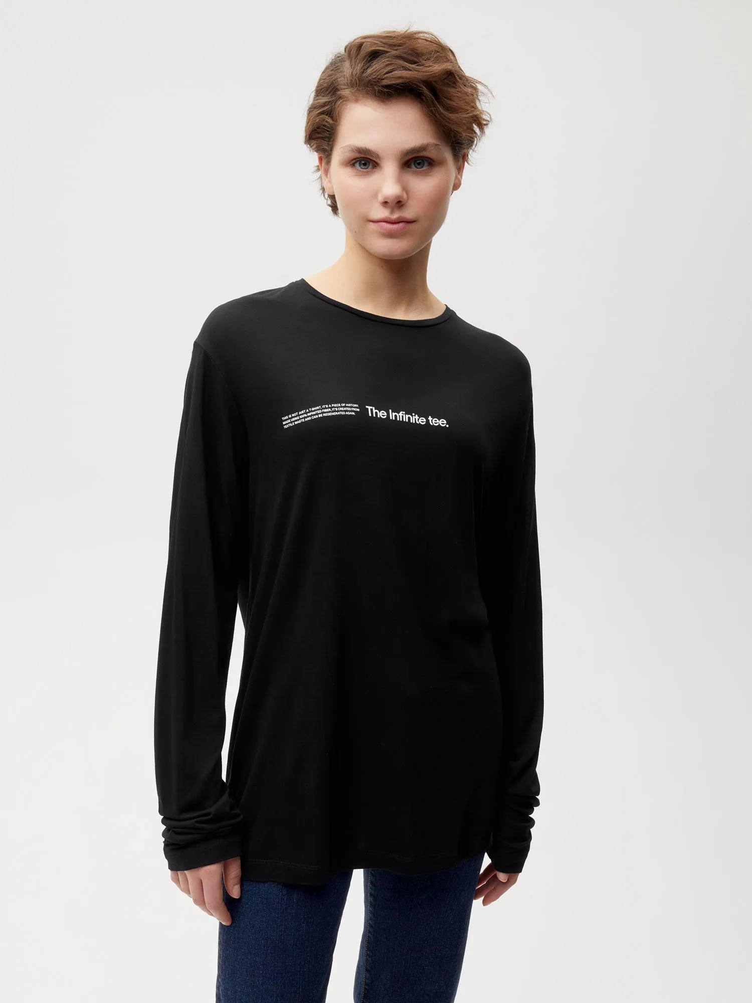 PANGAIA LAB Infinited Fiber Long Sleeve T-shirt—black