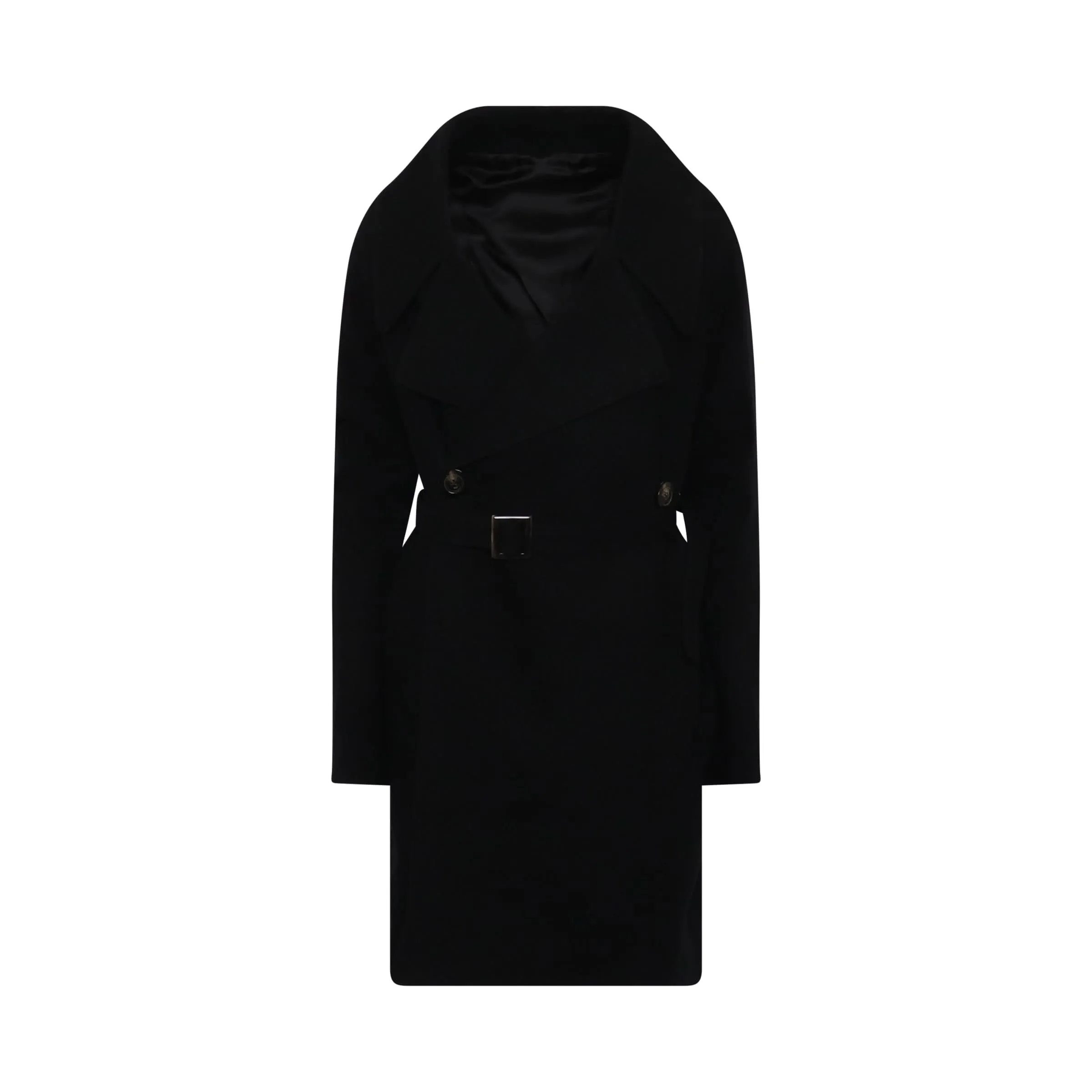 Performa Padded Trench Coat in Black