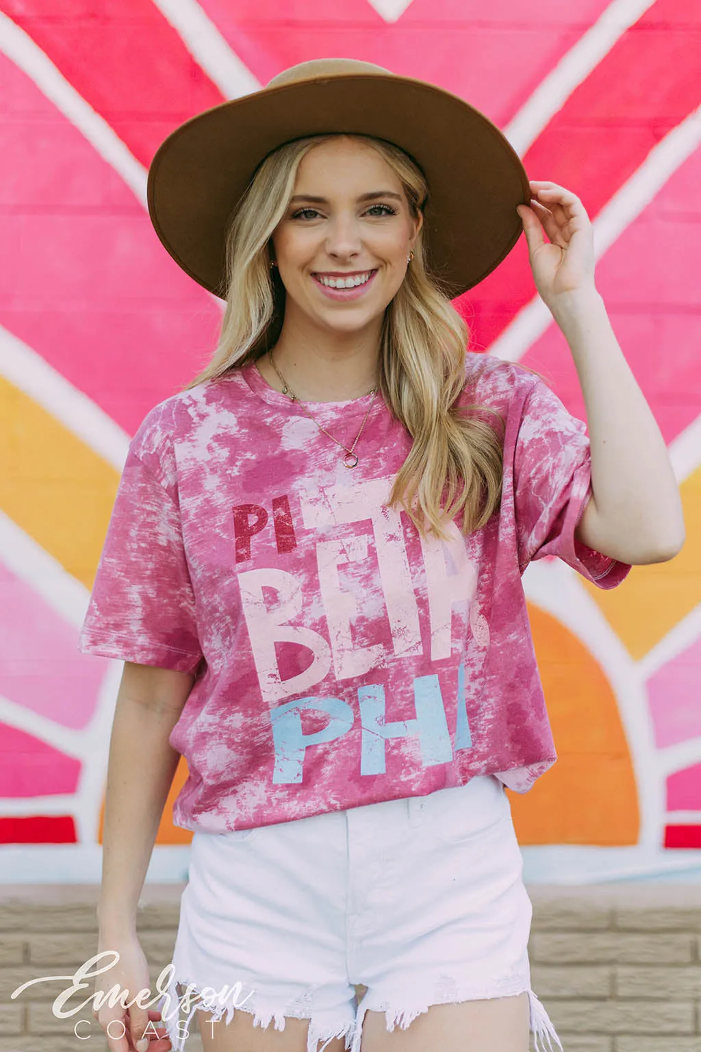 Pi Beta Phi Colorful Tie Dye PR Shirt