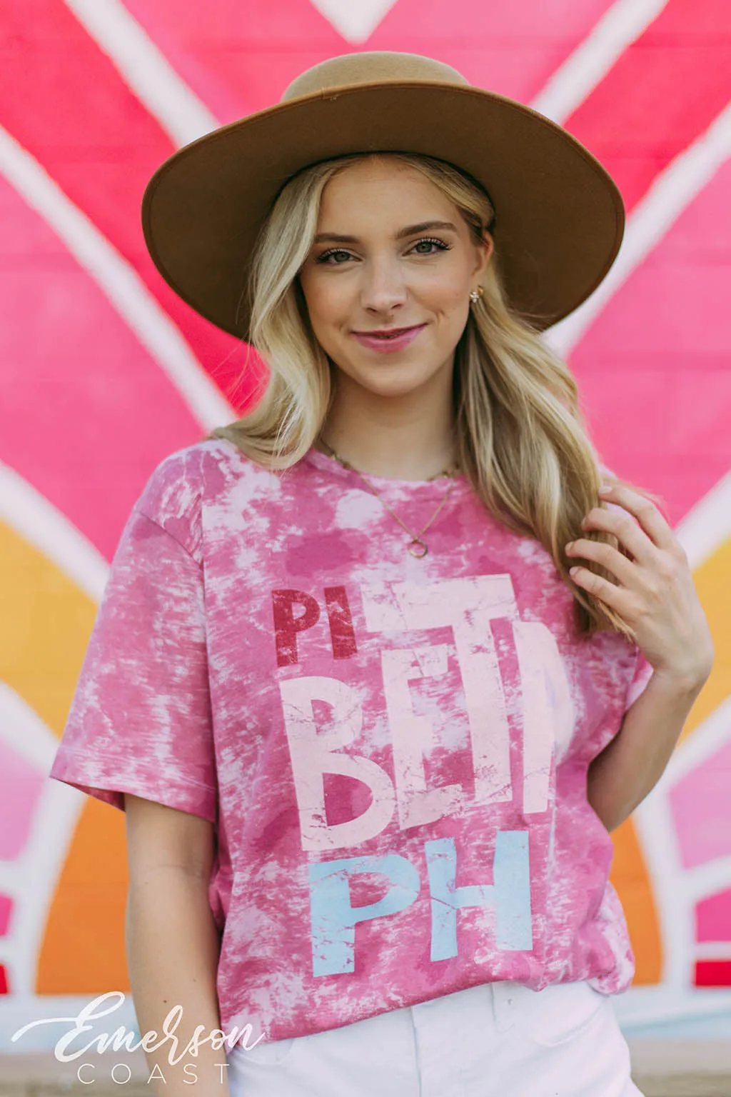 Pi Beta Phi Colorful Tie Dye PR Shirt