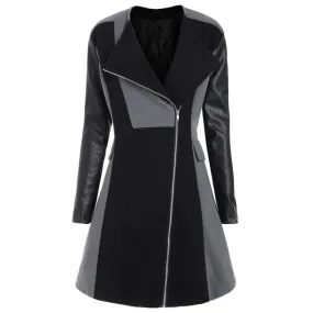 Plus Size Patchwork Elegant Gothic Coat