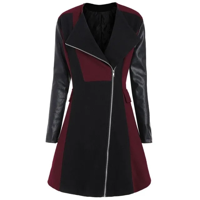 Plus Size Patchwork Elegant Gothic Coat