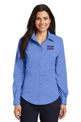 Port Authority Ladies Non-Iron Custom Twill Shirts, Ultramarine Blue