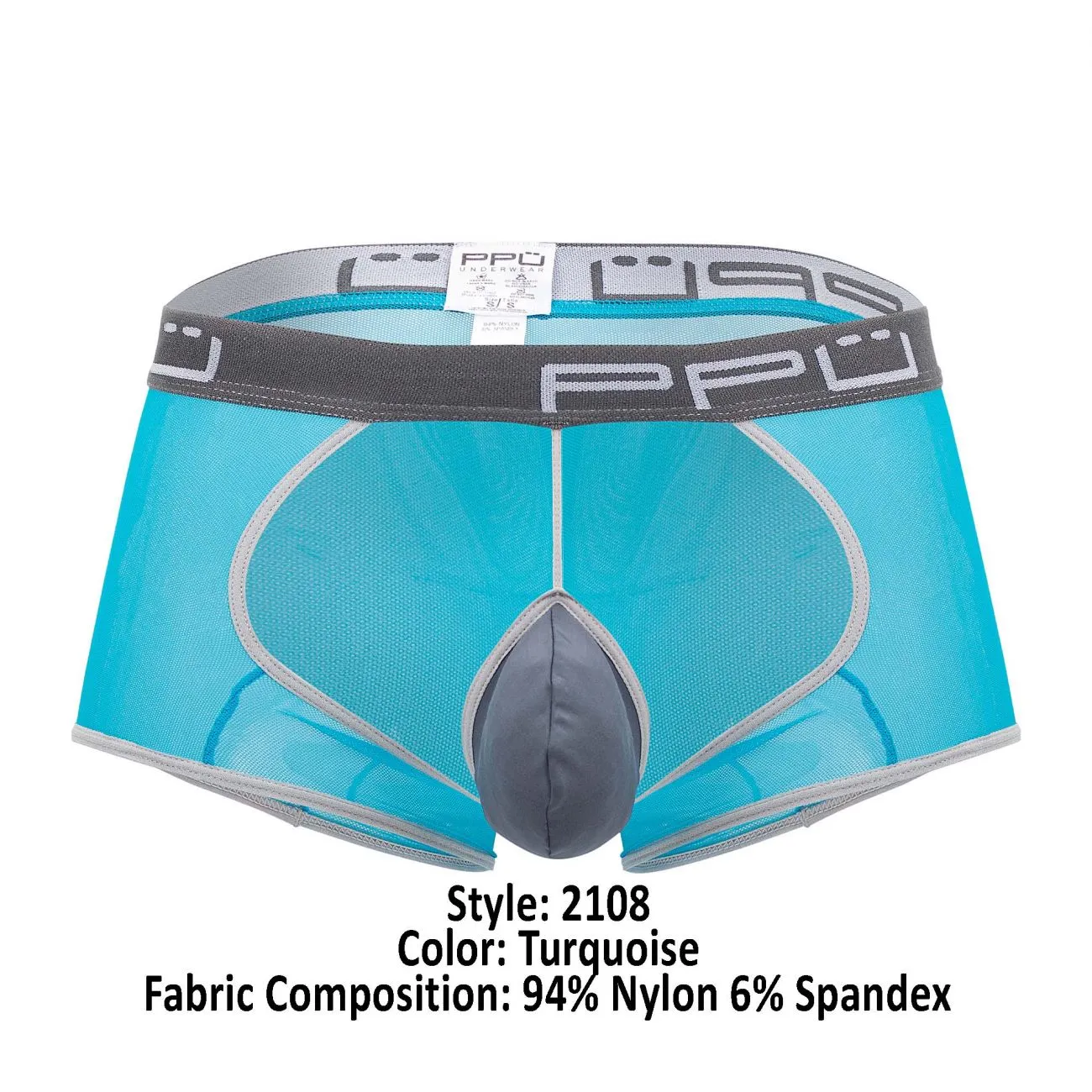 PPU 2108 Floater-Mesh Trunks Color Turquoise