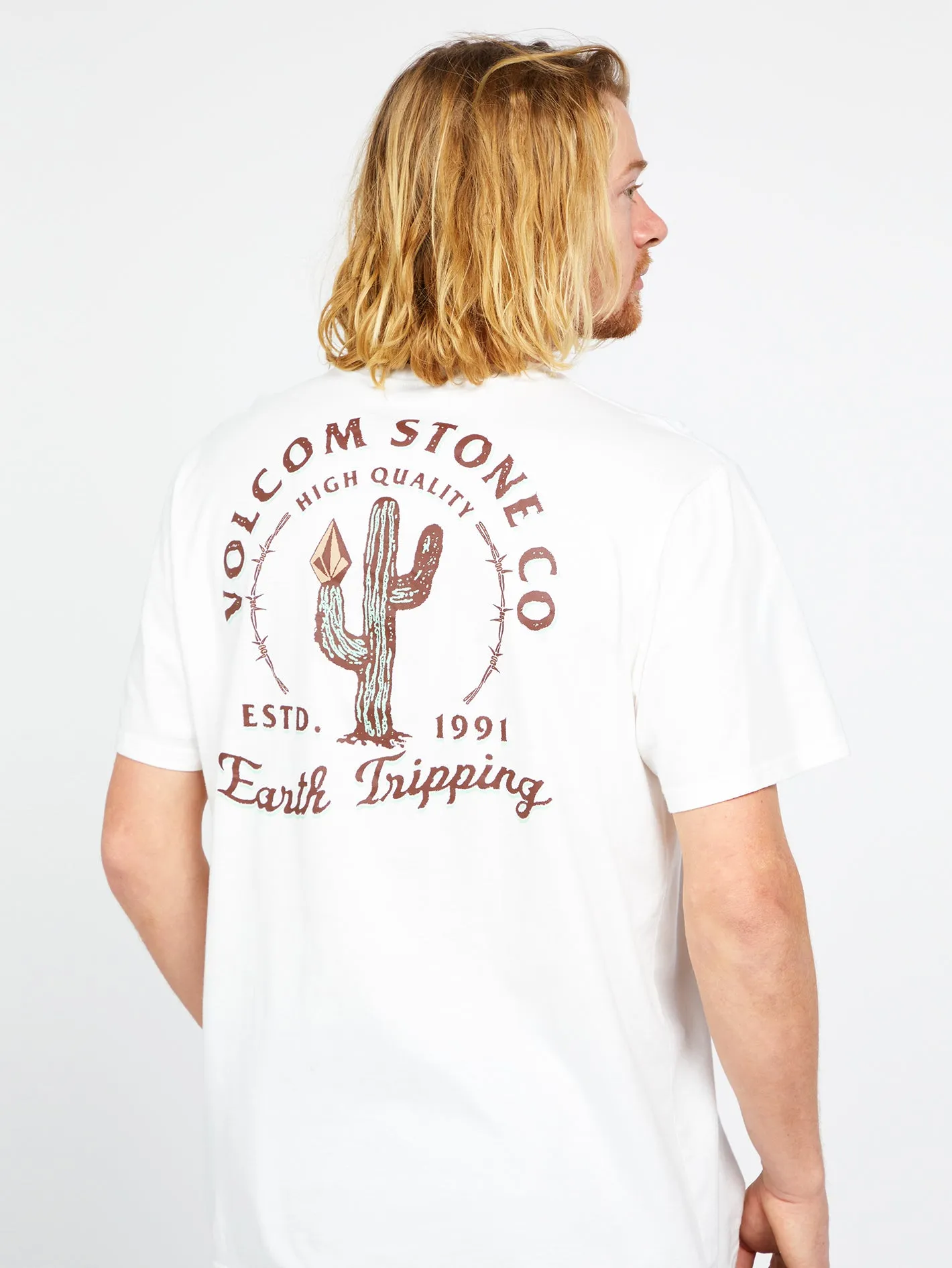 Prickly Farm To Yarn Short Sleeve Tee - Off White