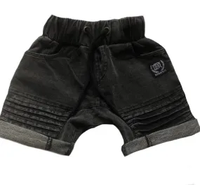 Quinn Stone Washed Black Shorts