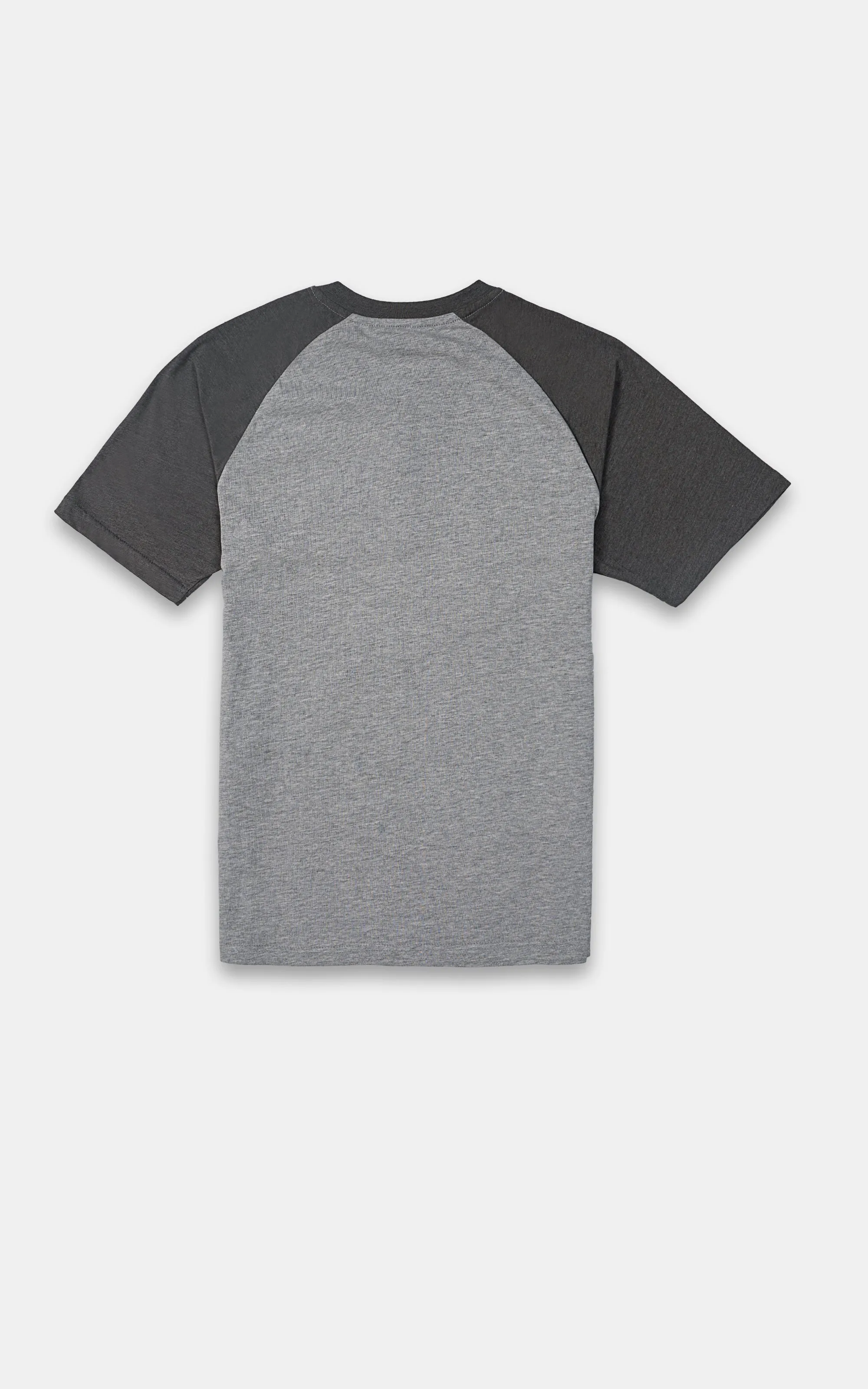 RAGLAN SLEEVES HENLEY T-SHIRT GREEN GREY