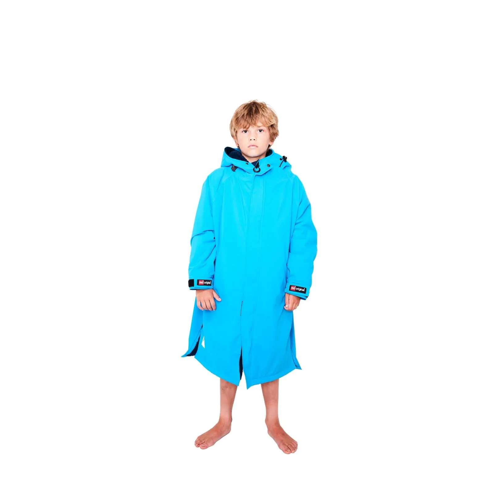 Red Kids Dry Pro Hooded Waterproof Changing Robe