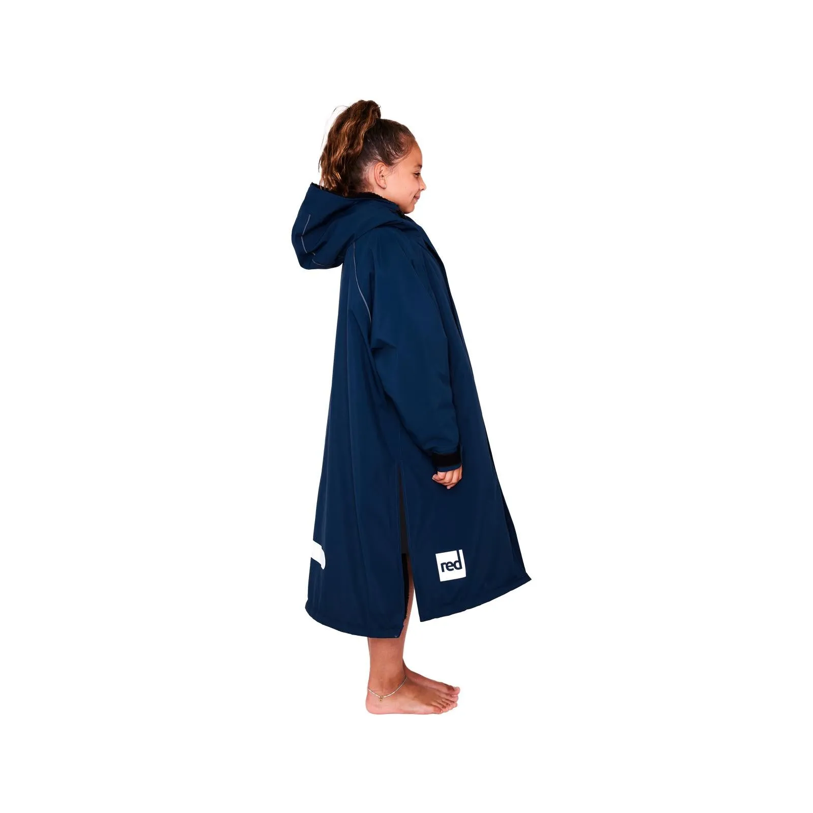 Red Kids Dry Pro Hooded Waterproof Changing Robe