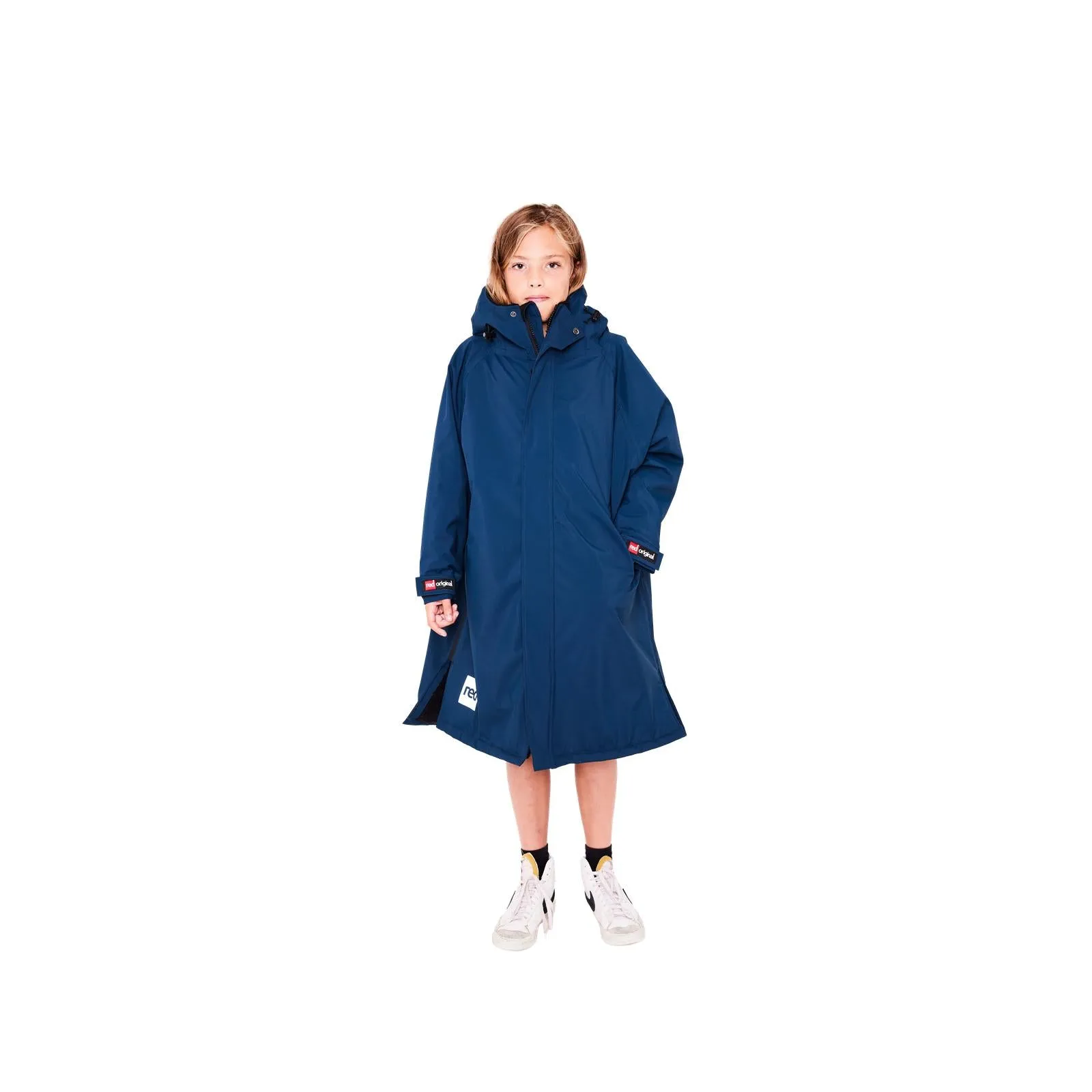 Red Kids Dry Pro Hooded Waterproof Changing Robe