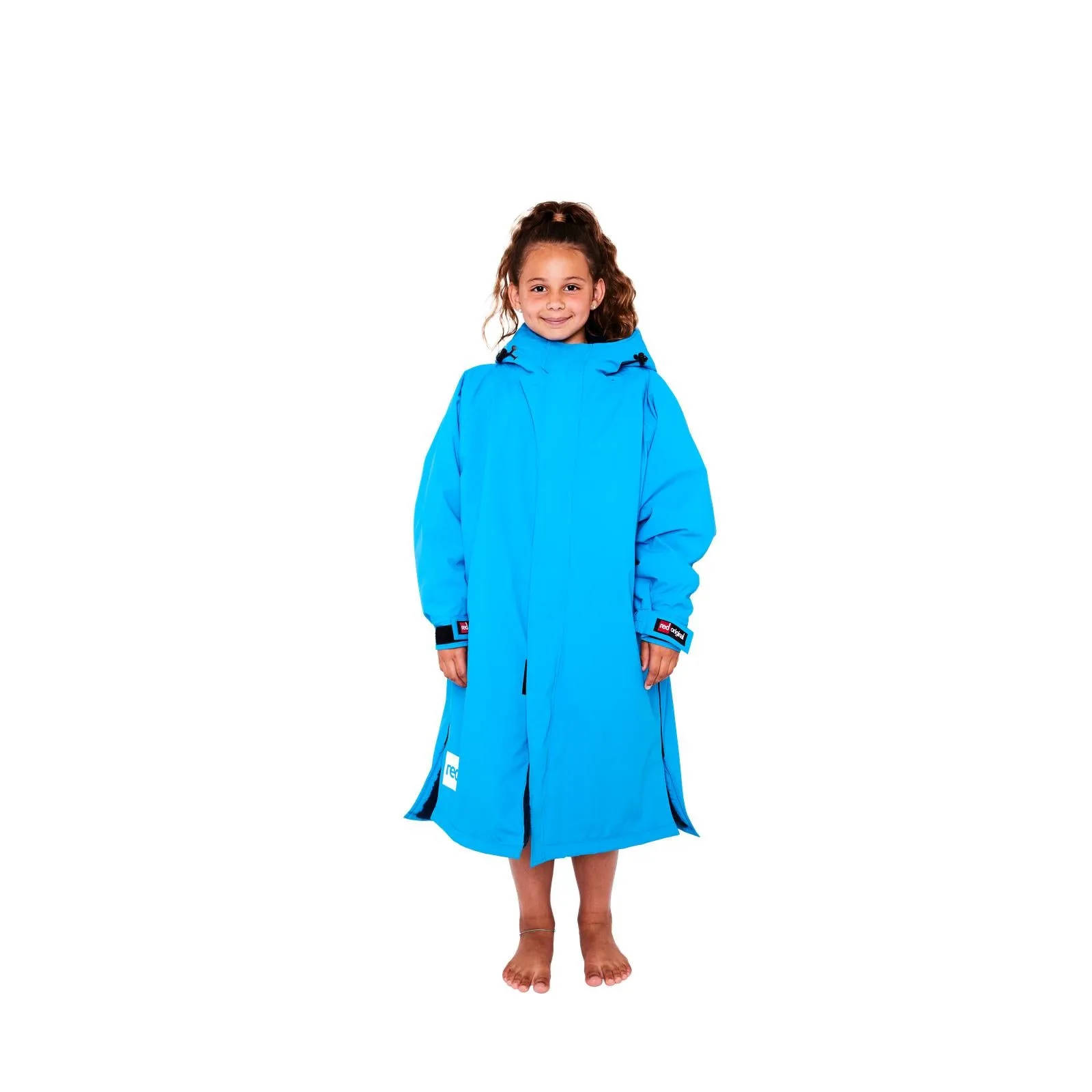 Red Kids Dry Pro Hooded Waterproof Changing Robe