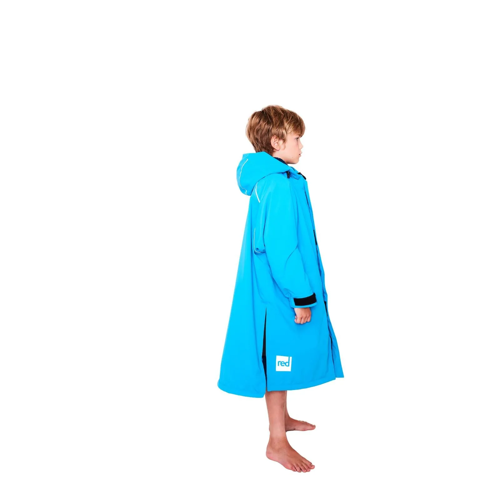 Red Kids Dry Pro Hooded Waterproof Changing Robe