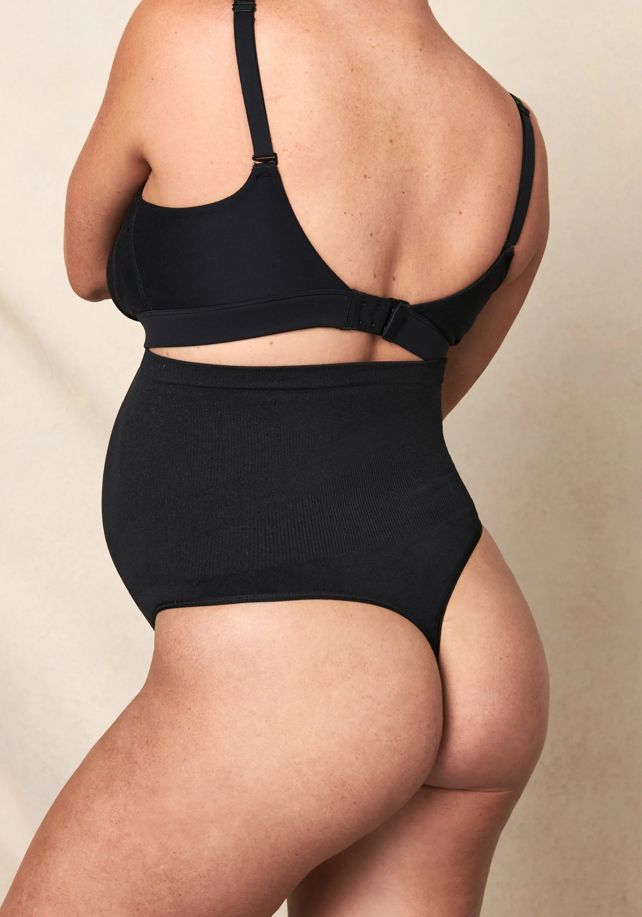 Seamless Maternity Over Belly Support Thong