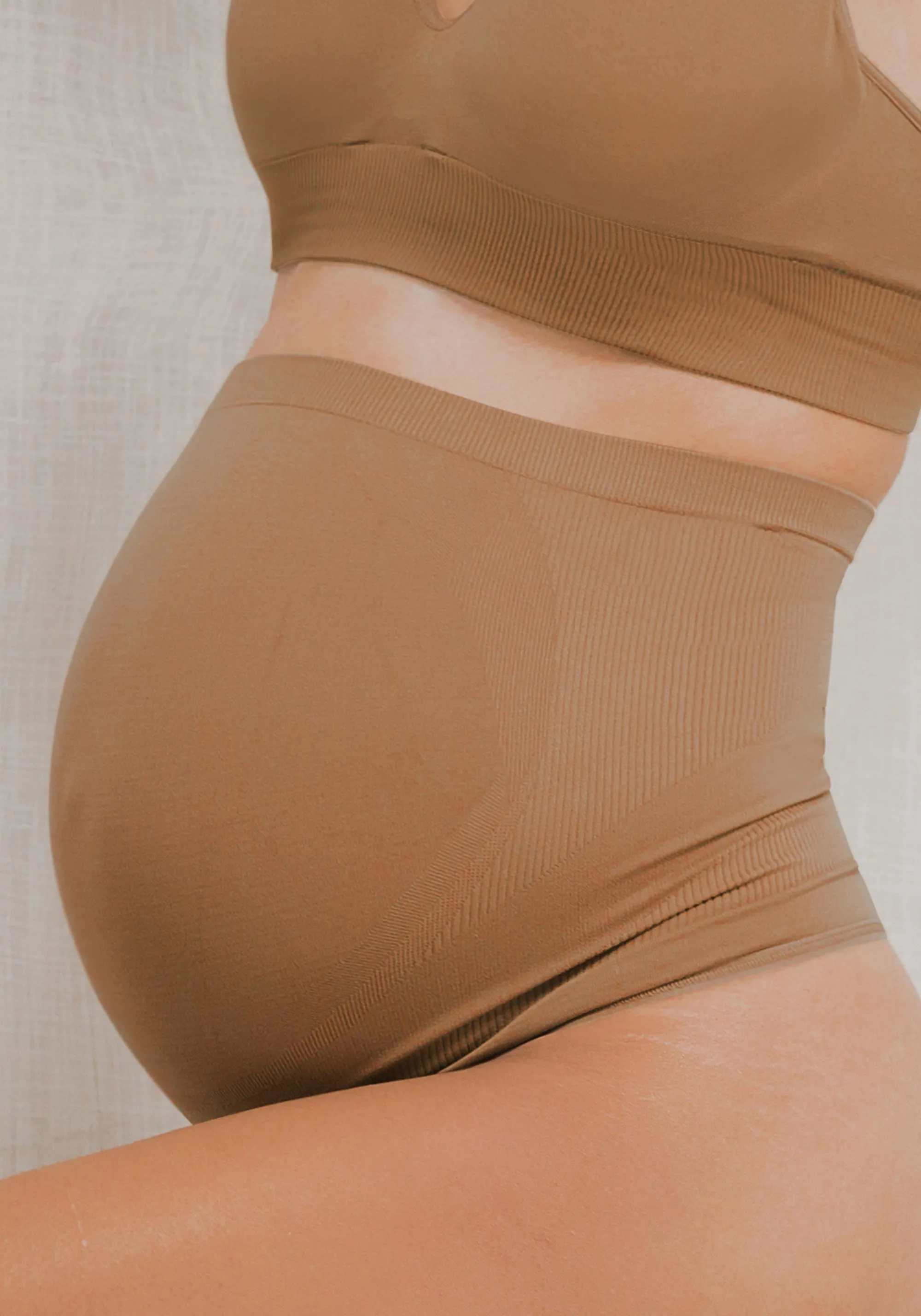 Seamless Maternity Over Belly Support Thong