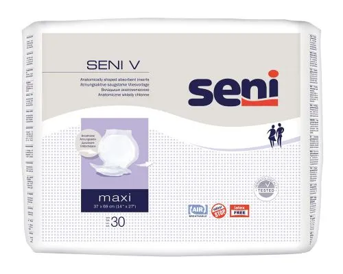 Seni V Pads Anatomically shaped inserts - Faecal Incontinence